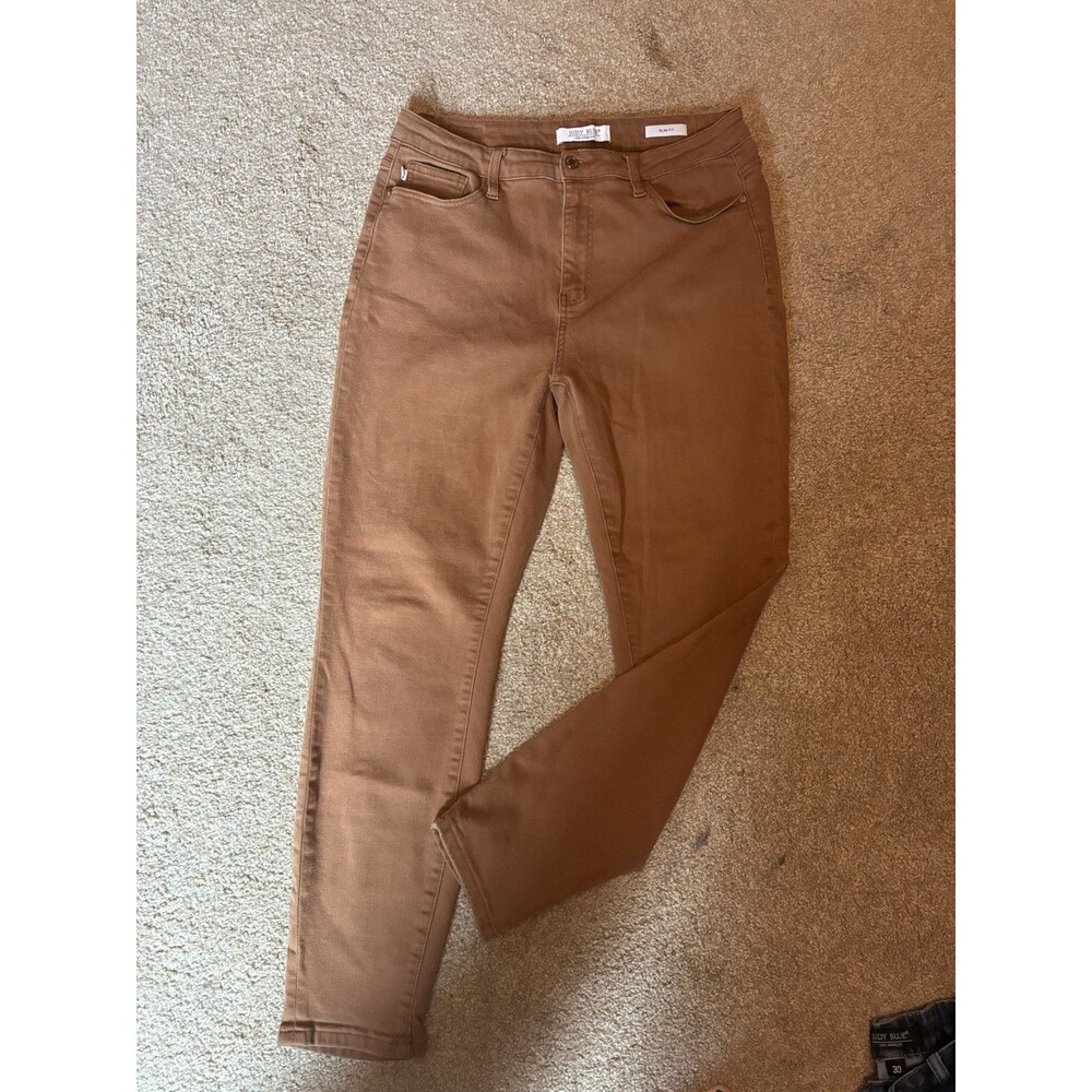 Judy Blue Jeans Slim Fit Size 15 32 Brown